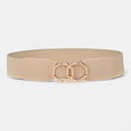 Ceinture Large Beige Femme