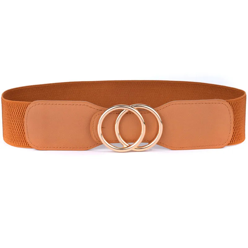 Ceinture Large Beige Femme