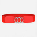 Ceinture Elastique Rouge Femme
