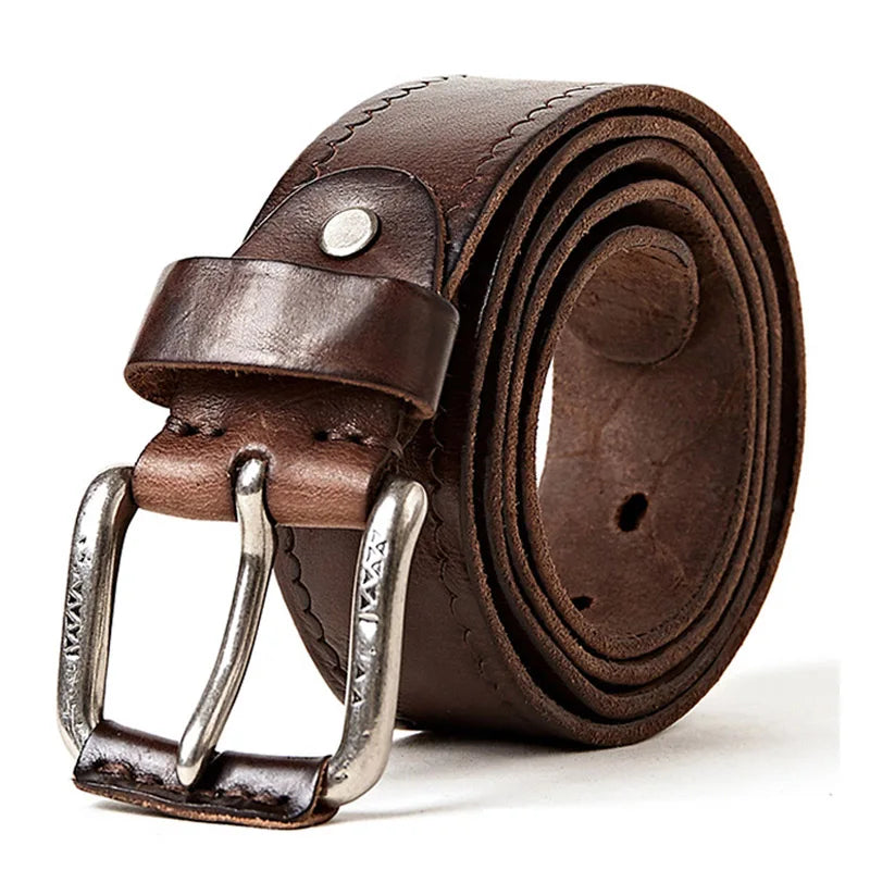 Ceinture Homme Cuir Noir Luxe