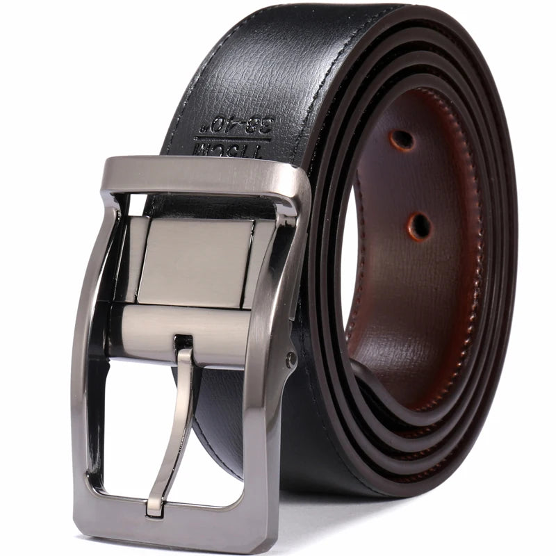 Ceinture Homme Cuir Réversible Noir Marron
