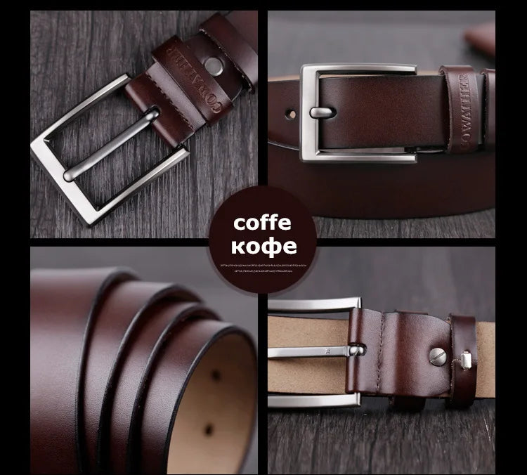 Ceinture Cuir Marron Foncé