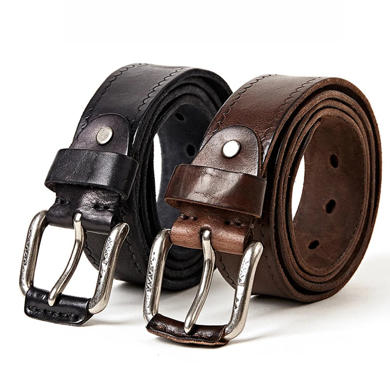 Ceinture Homme Cuir Noir Luxe