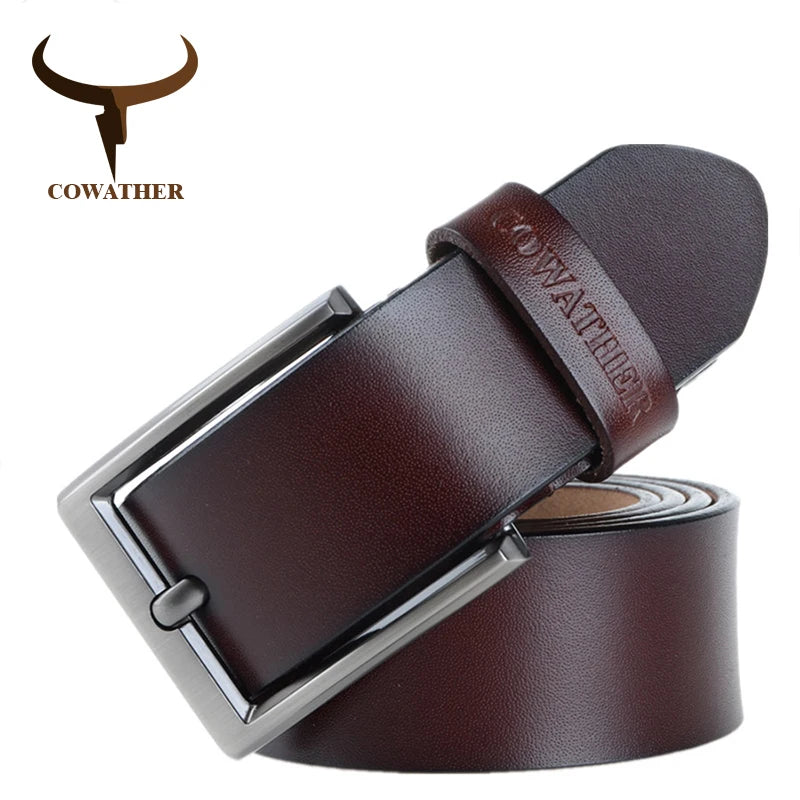 Ceinture Cuir Marron Foncé