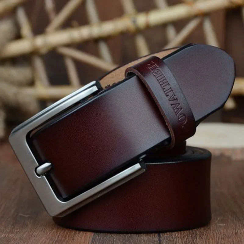 Ceinture Cuir Marron Foncé