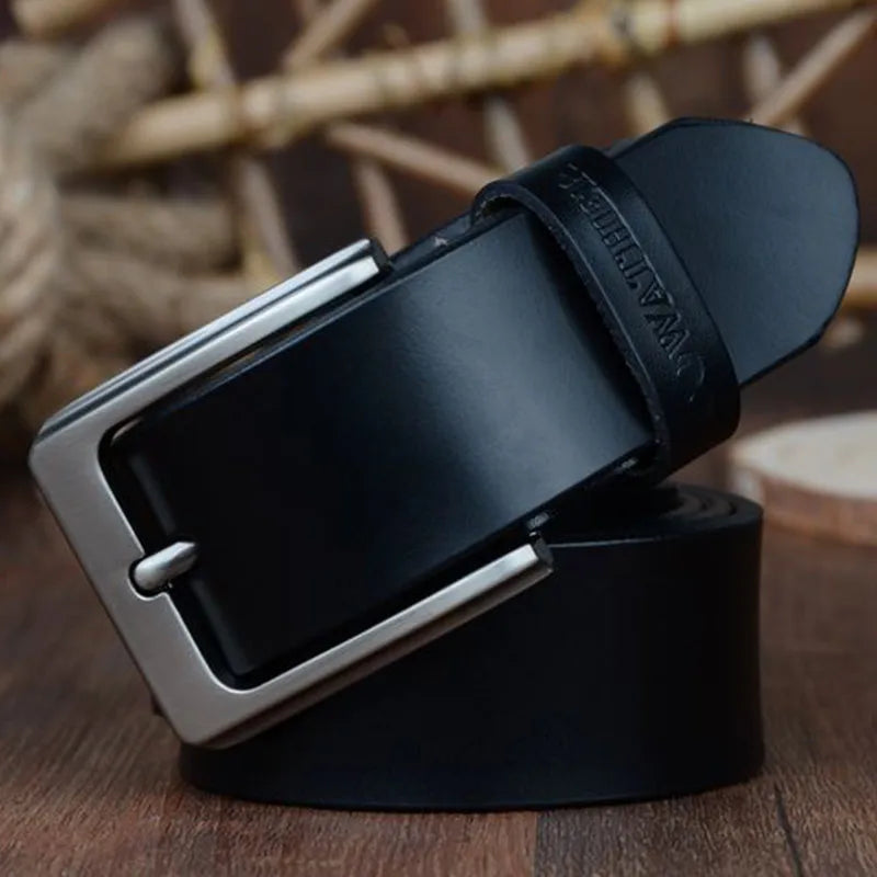 Ceinture En Cuir Noir Homme
