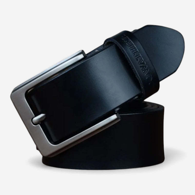 Ceinture En Cuir Noir Unisexe