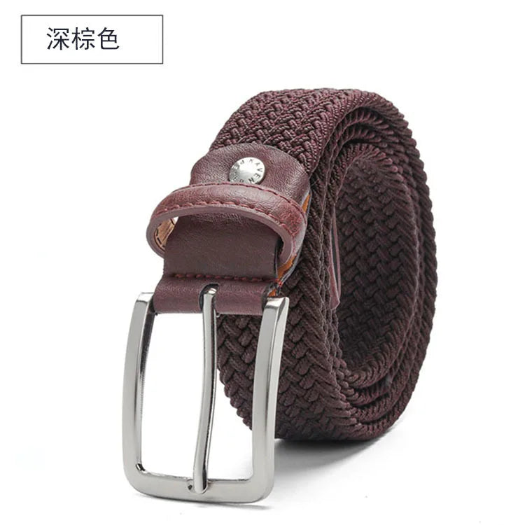 Ceinture Tressée Bordeaux