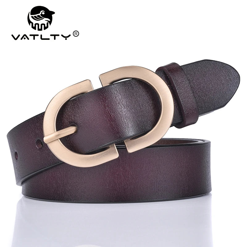 Ceinture Cuir Bordeaux Femme