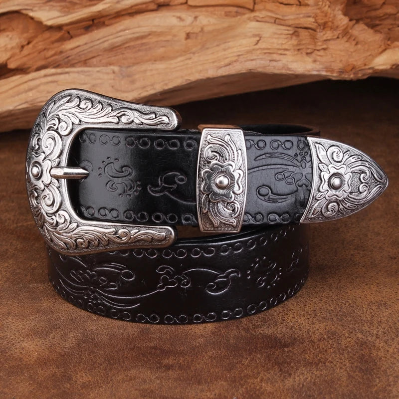 Ceinture Cuir Western