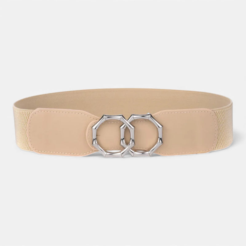 Ceinture Beige Elastique Femme