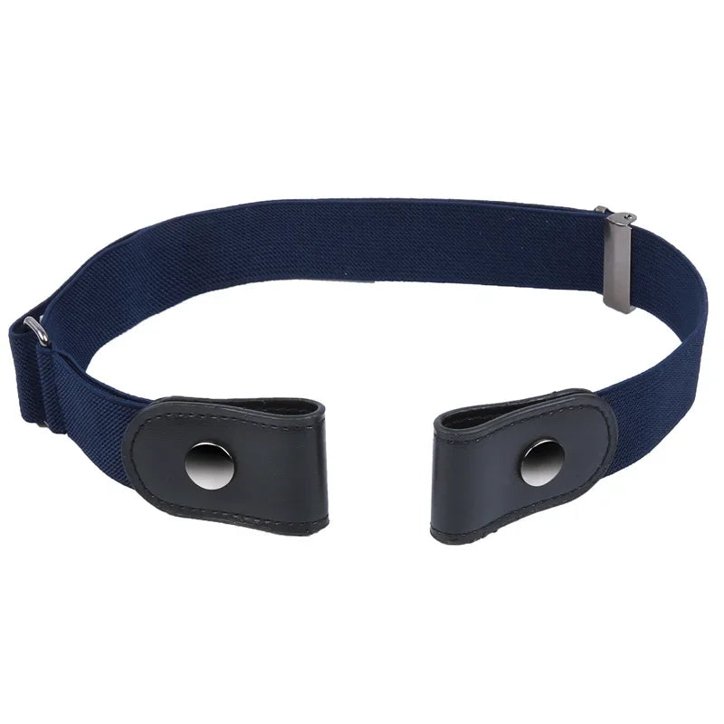 Ceinture Sans Boucle Bleu Marine Elastique