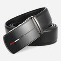 Ceinture Cuir Noir Automatique Drapeau Français Homme
