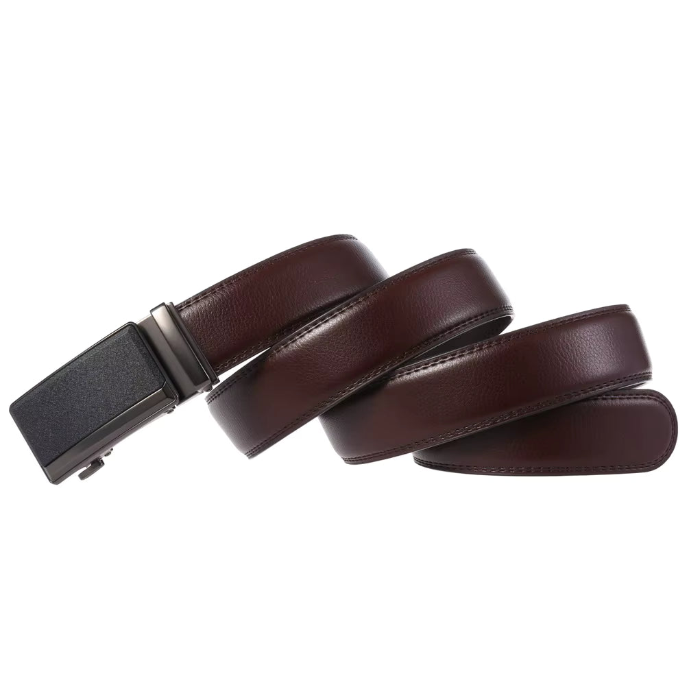 Ceinture Cuir Marron Foncé Automatique