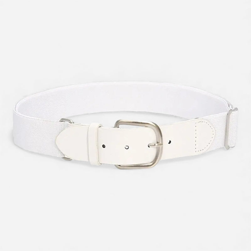 Ceinture Enfant Fille et Garçon Elastique Scratch Boucle Argenté - Ajustable