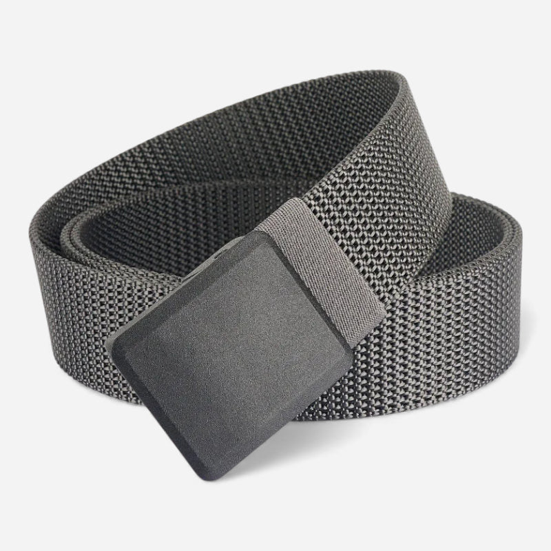 Ceinture En Toile Tactique Gris Boucle Automatique
