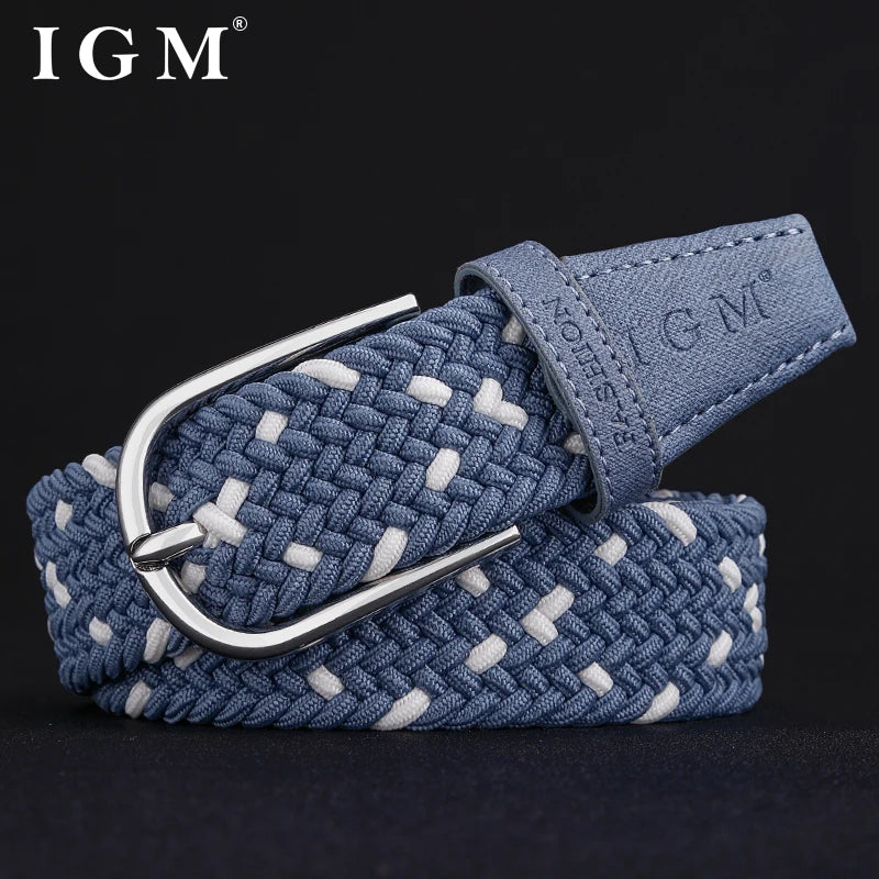 Ceinture Tressée Bleue