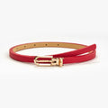 Ceinture Fine Rouge Femme