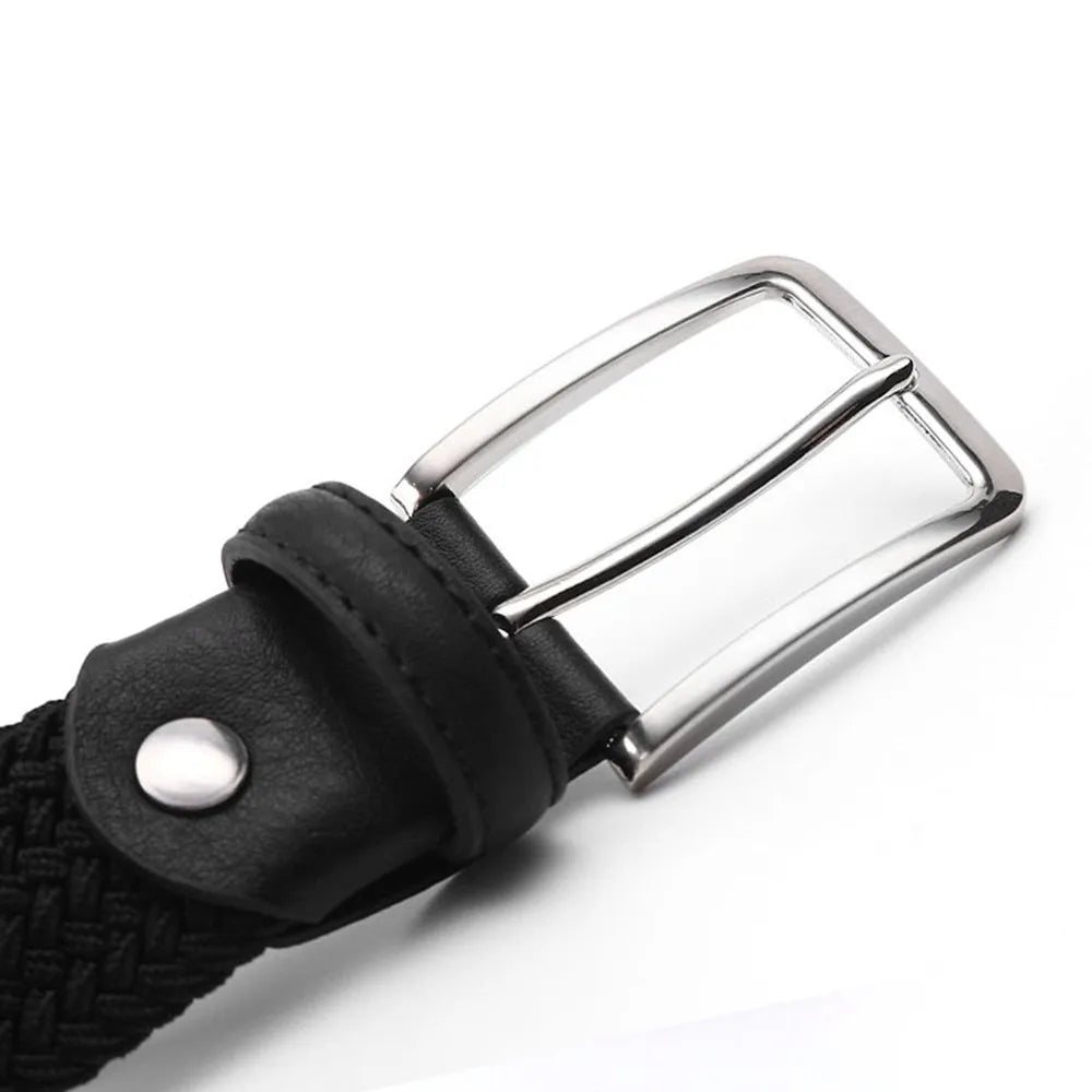 Ceinture Tressée Bleu Marine