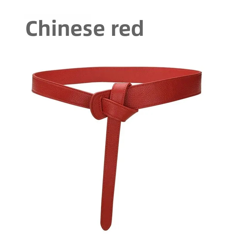 Ceinture Femme À Nouer Rouge