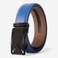 Ceinture Cuir Bleu Automatique Homme