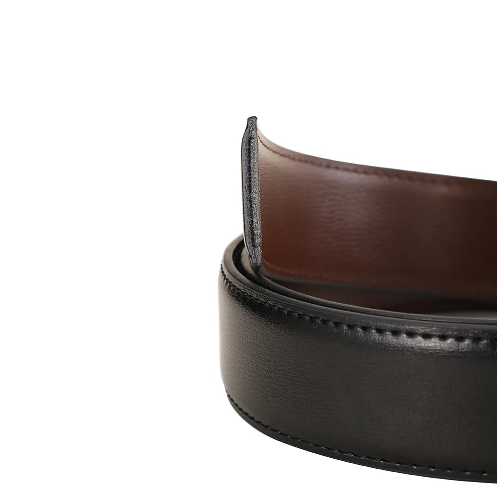 Ceinture Cuir Noir Boucle Grise Homme