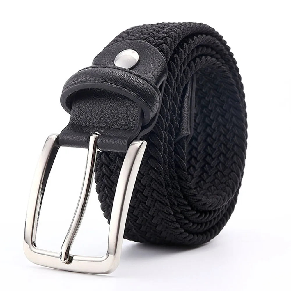 Ceinture Tressée Noire