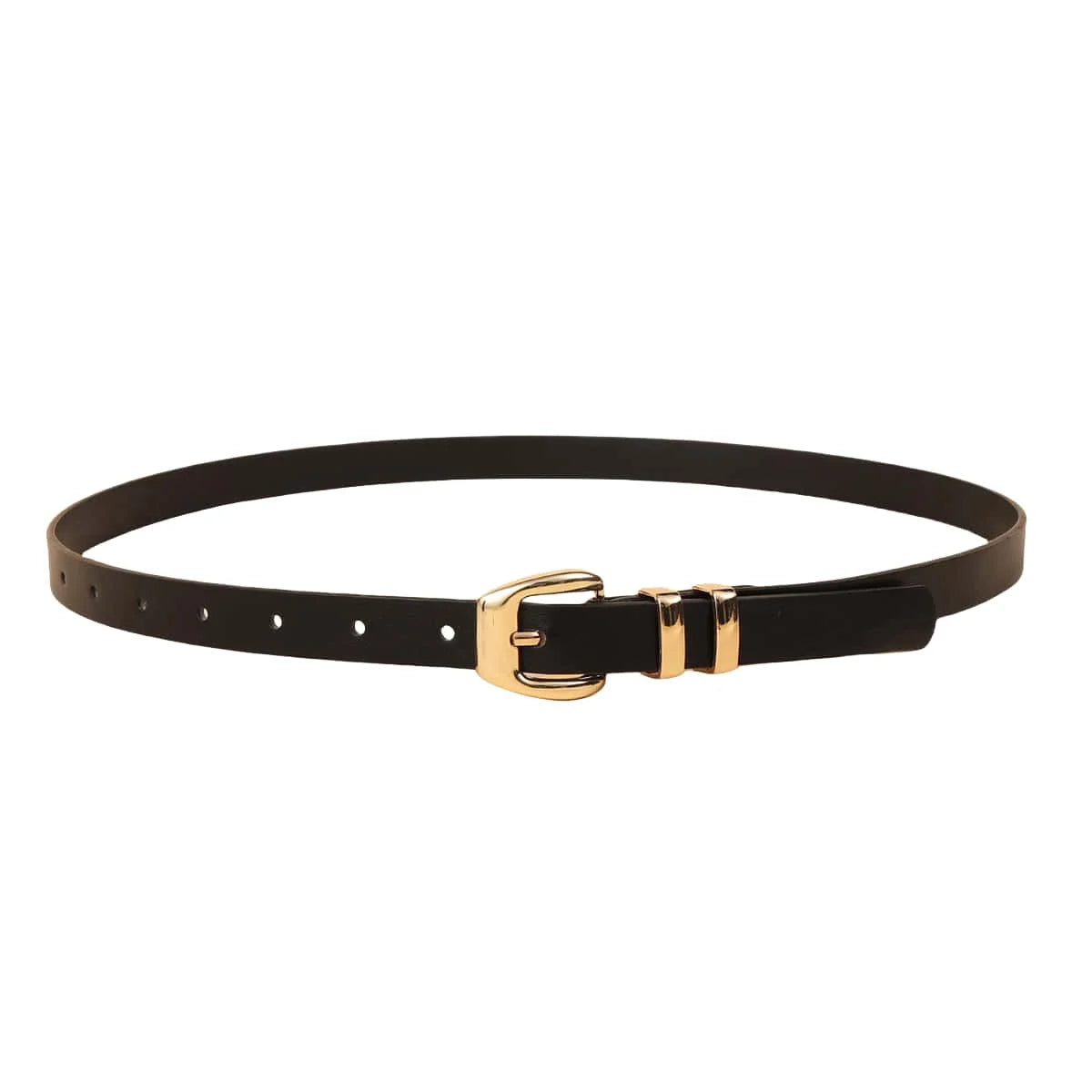 Ceinture Noire Fine Femme