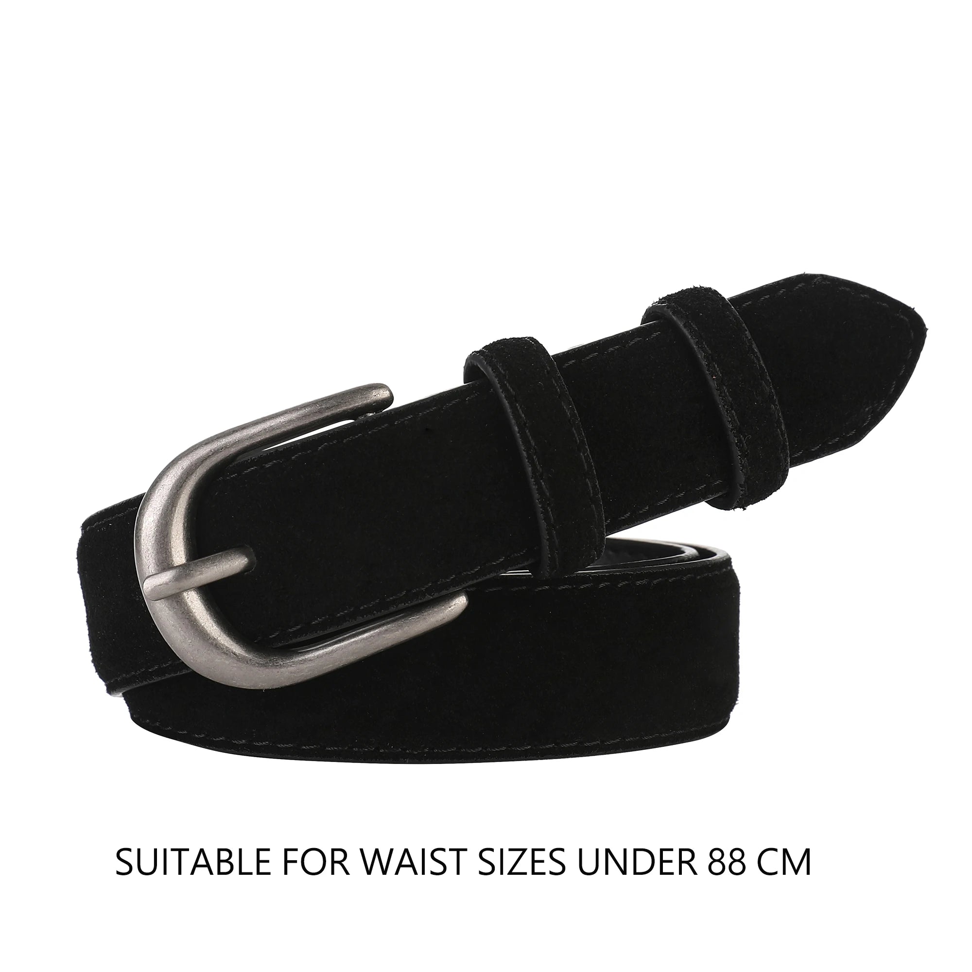 Ceinture Daim Noir Femme