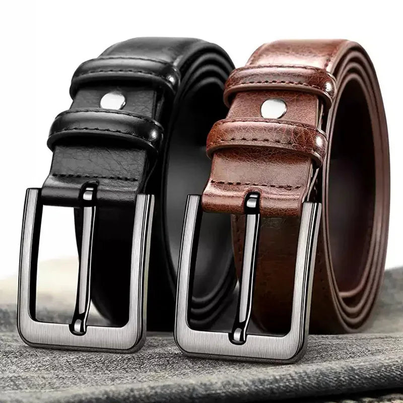 Ceinture Cuir Vernis Marron Homme