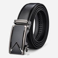 Ceinture Cuir Texturé Noir Automatique Homme