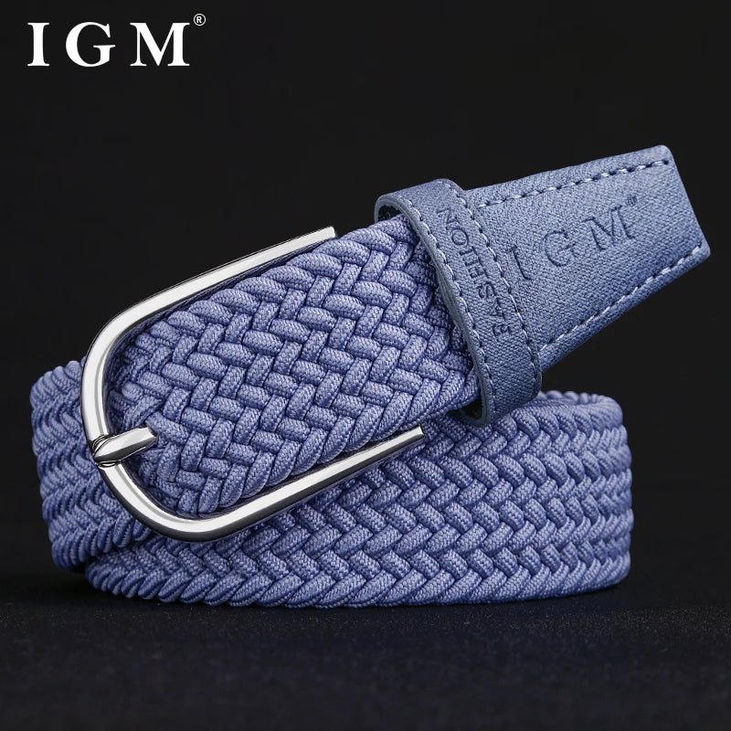 Ceinture Tressée Bleue