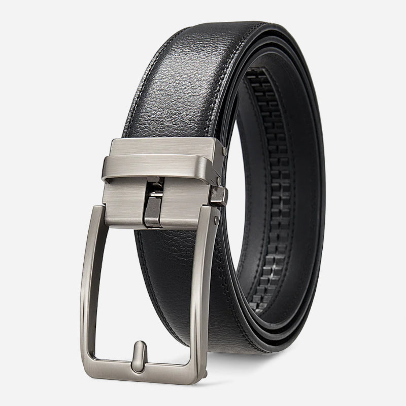 Ceinture En Cuir Noir Automatique