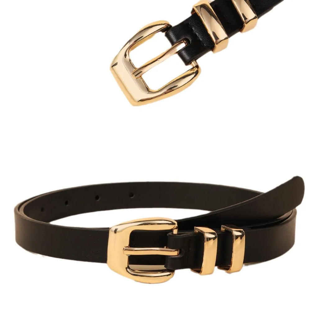 Ceinture Noire Fine Femme