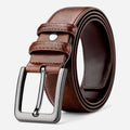 Ceinture Cuir Vernis Marron Homme