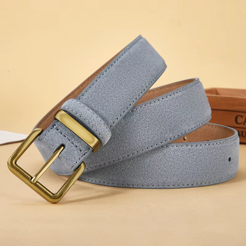 Ceinture Daim Bleu