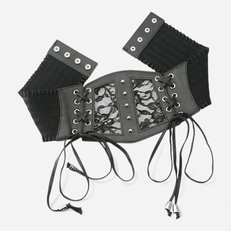 Ceinture Corset Cuir | 66 cm - 85 cm Elastique