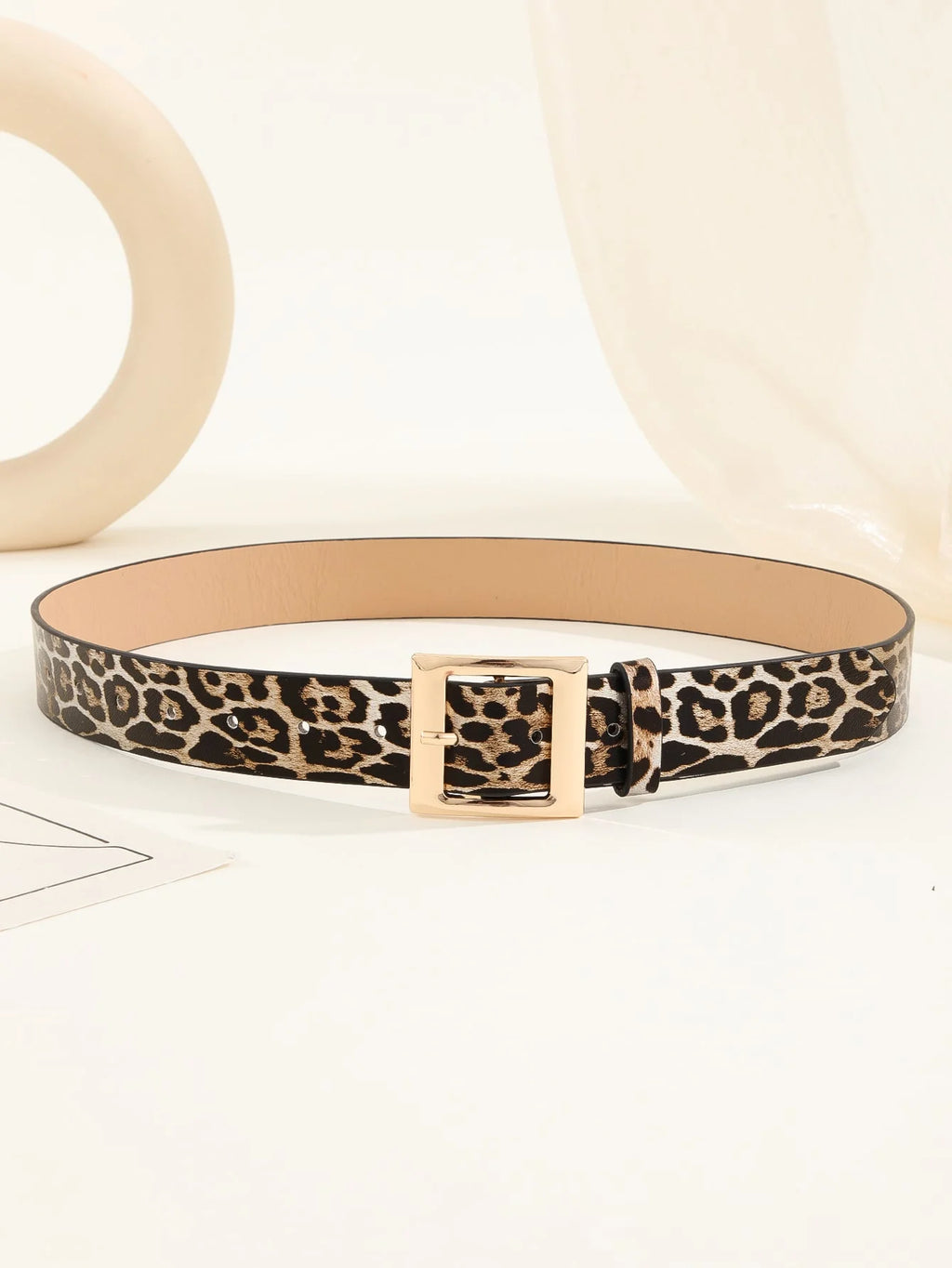Ceinture Femme Léopard Cuir