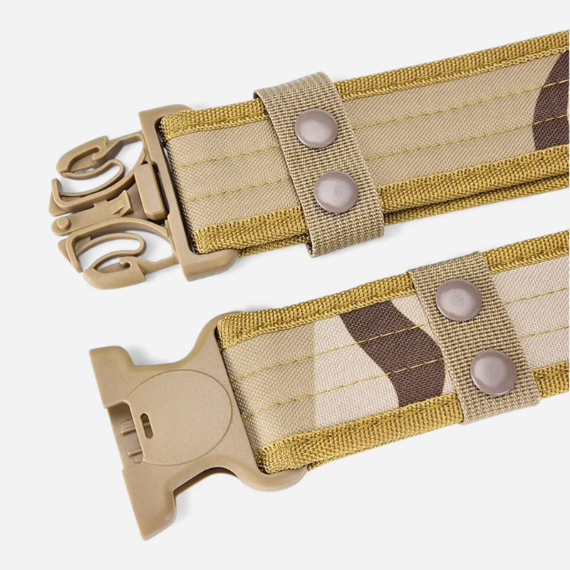 Ceinture Militaire Tactique Tissu Elastique Combat Homme