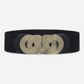 Ceinture Large Elastique Noir Femme