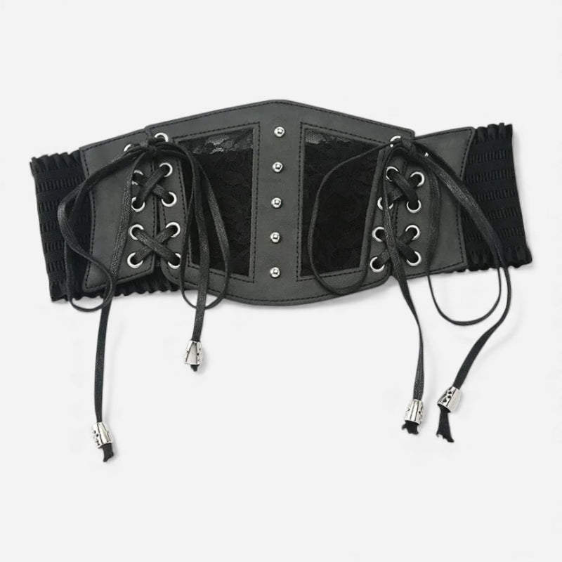 Ceinture Corset Cuir | 66 cm - 85 cm Elastique
