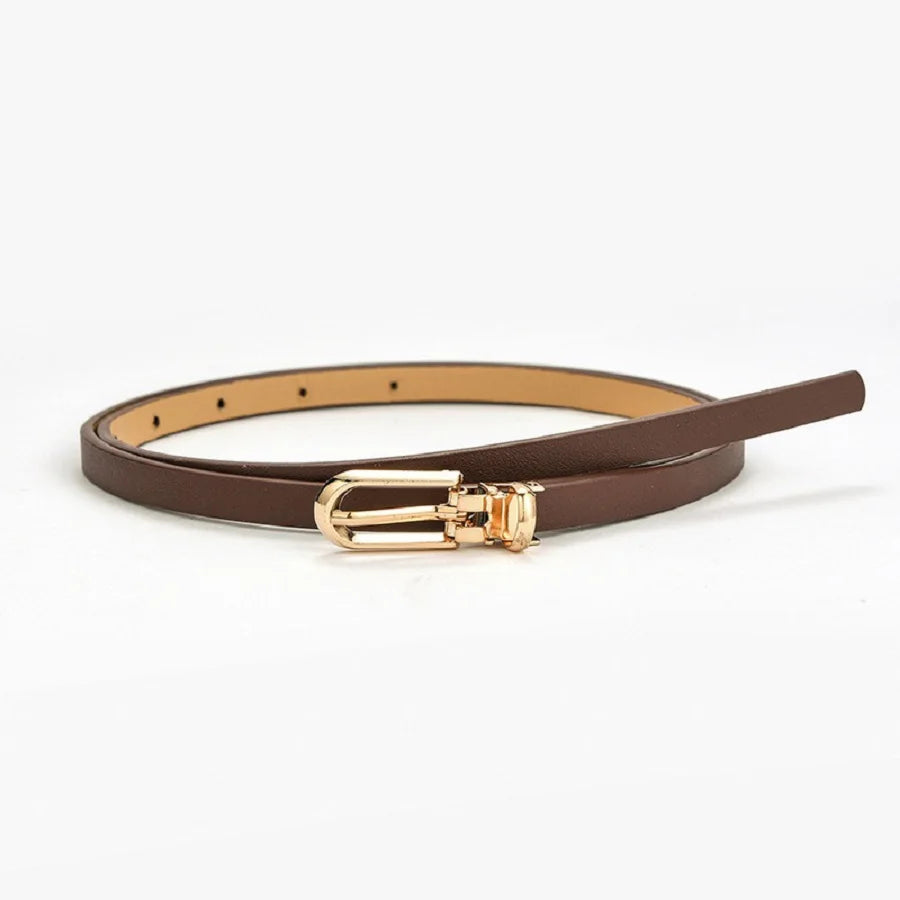 Ceinture Fine Marron