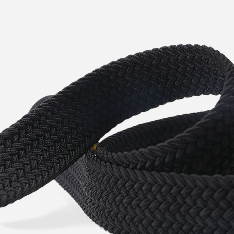 Ceinture Tressée Noire Unisexe
