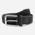 Ceinture Tissu Tressé Noir Unisexe