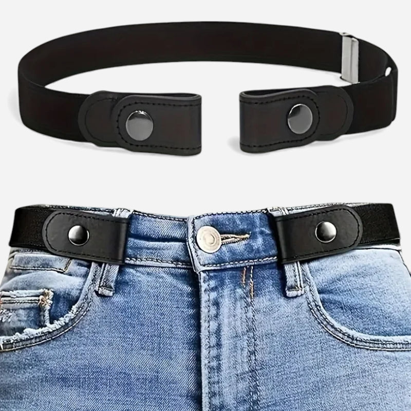 Ceinture Sans Boucle Noire Elastique