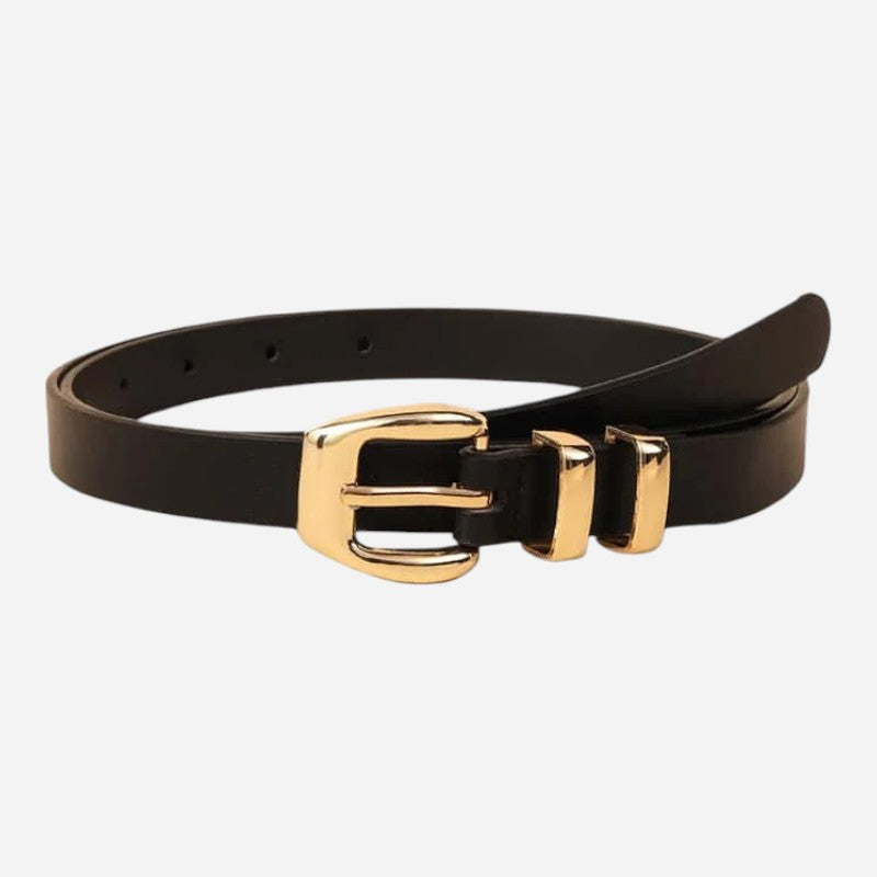 Ceinture Noire Fine Femme