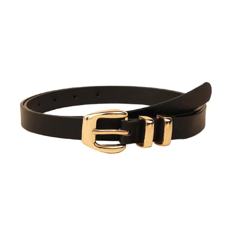 Ceinture Noire Fine Femme