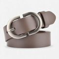 Ceinture Cuir Gris Femme
