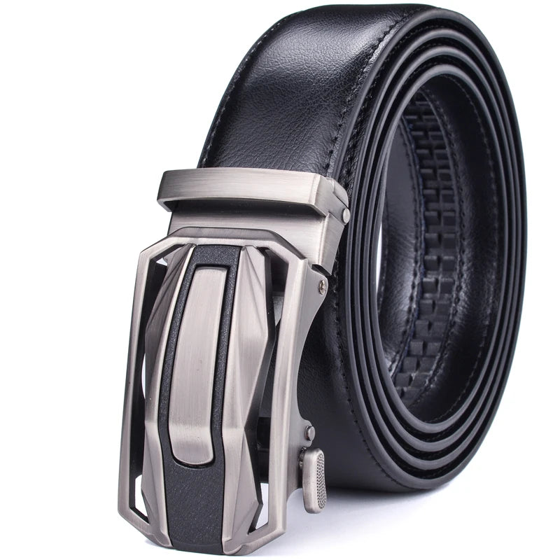 Ceinture Noire Vernis Homme