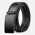 Ceinture Automatique Boucle Noire Cuir Véritable Noir Homme